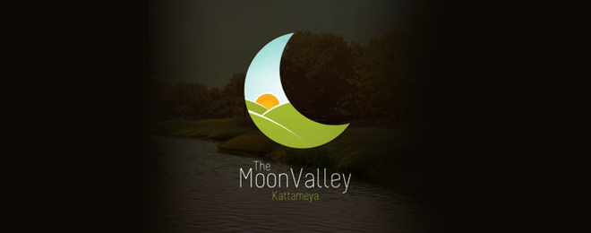 moon logo design 40个以月亮为主题的创意Logo设计