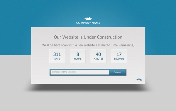 Best Under Construction Page 正在建设中网页设计