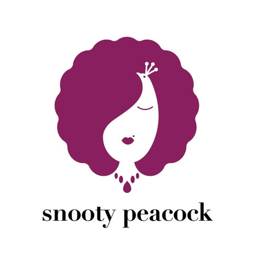 24-snooty-peacock 35个创意的负空间Logo设计