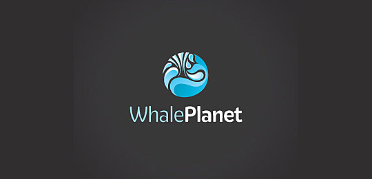 Whale Planet by Tinbach 59个包含圆形创意LOGO设计