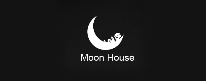 moon logo design 40个以月亮为主题的创意Logo设计