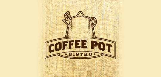 Coffee Pot Bistro by VYshouldhavewon 50个包含咖啡的创意LOGO设计