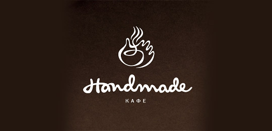 Handmade cafe by serhos 50个包含咖啡的创意LOGO设计