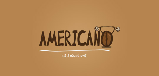 Americano by Jim-Maitland 50个包含咖啡的创意LOGO设计