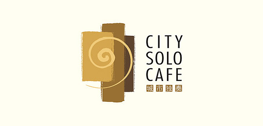 city solo cafe by qanglee 50个包含咖啡的创意LOGO设计