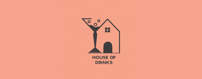wine house logo 40个以房子为主题的创意Logo设计