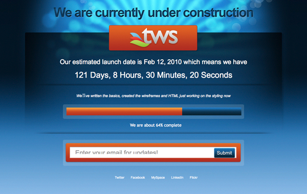 Best Under Construction Page 正在建设中网页设计