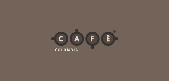 Café Columbia by Martys 50个包含咖啡的创意LOGO设计