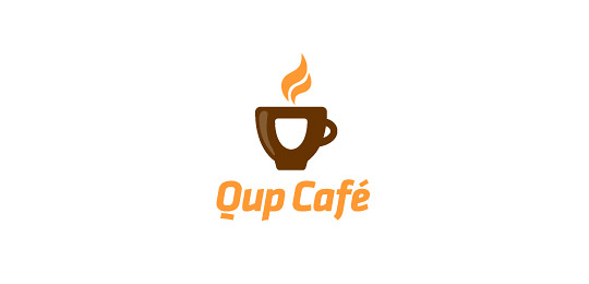 Qup Cafe by tanami 50个包含咖啡的创意LOGO设计