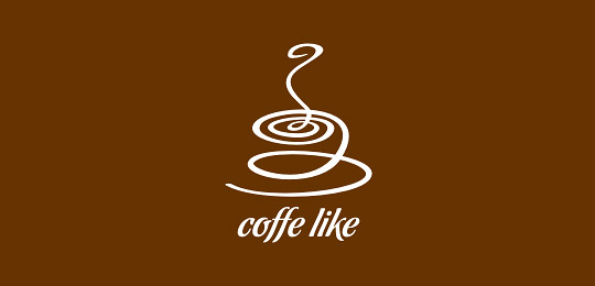 Coffe Like by doncip 50个包含咖啡的创意LOGO设计