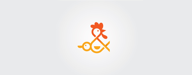 40 Creative Rooster Logo Designs 40个以鸡为主题的创意Logo设计
