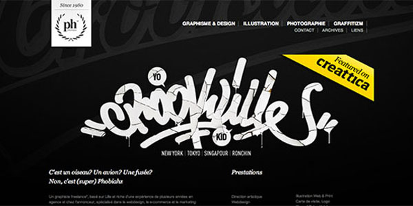Dark (Black) Web Designs 黑色系网页设计案例
