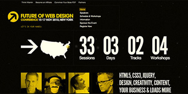 Dark (Black) Web Designs 黑色系网页设计案例