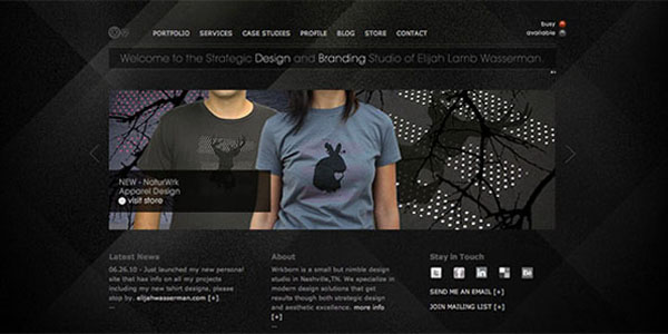 Dark (Black) Web Designs 黑色系网页设计案例