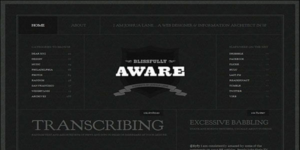 Dark (Black) Web Designs 黑色系网页设计案例