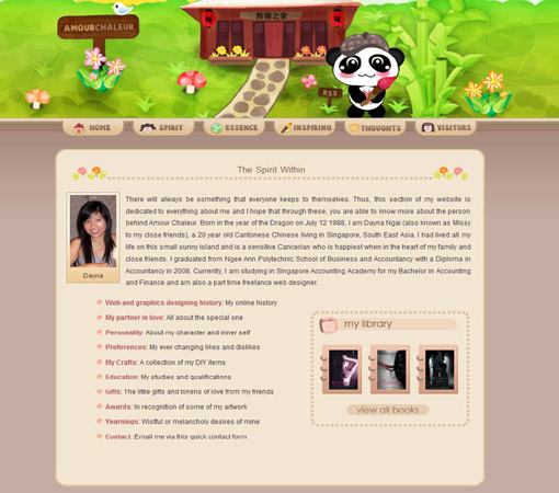Dayna 关于我们的创意网页设计