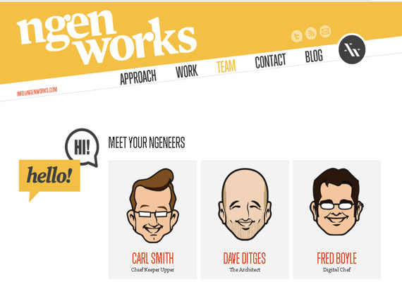 Ngenworks 关于我们的创意网页设计