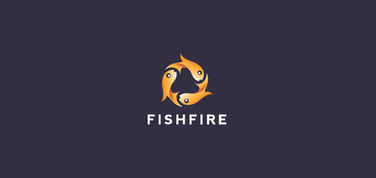 40个以鱼为主题的创意Logo设计