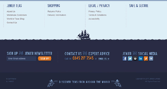 页尾设计创意案例