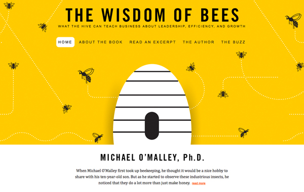 The Wisdom of Bees 颜色艳丽网页设计案例