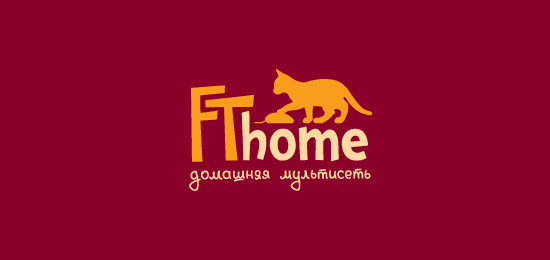 26个以猫为主题的创意Logo设计