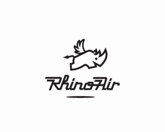 26个以犀牛为主题的创意Logo设计