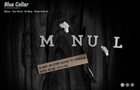 黑色系创意网页设计