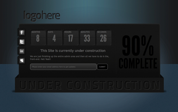 Best Under Construction Page 正在建设中网页设计