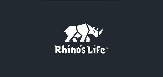 rhino animal logo design 30个灵感来源于动物的创意LOGO设计