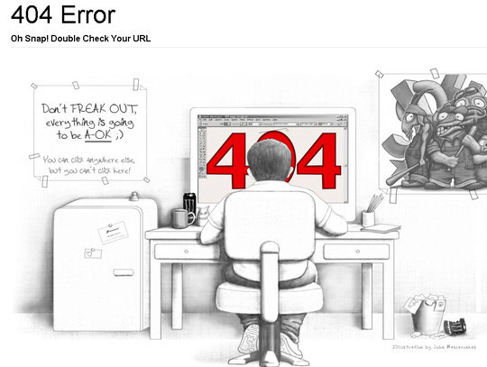 创意404错误页设计