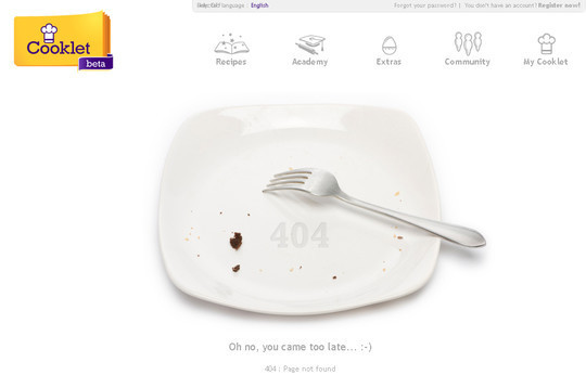 创意404错误页设计
