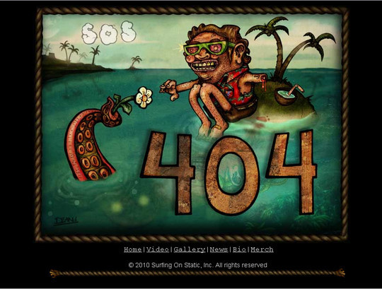 创意404错误页设计