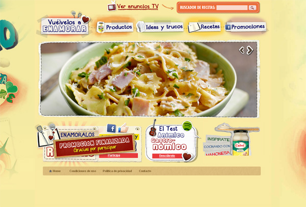 创意饮食行业网站设计