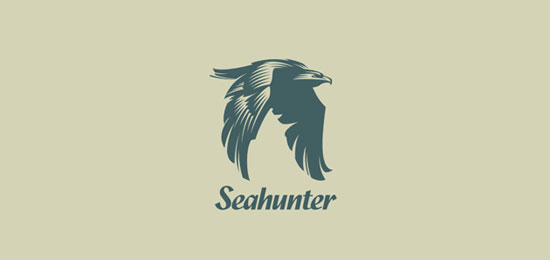 seahunter animal logo design 30个灵感来源于动物的创意LOGO设计