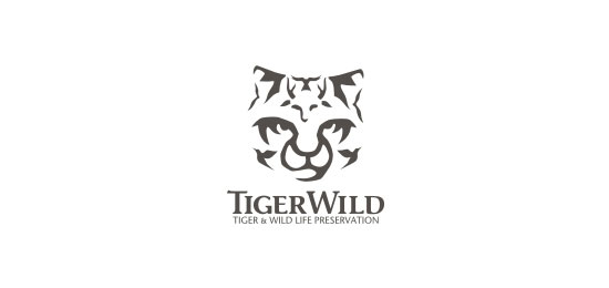 tigerwild animal logo design 30个灵感来源于动物的创意LOGO设计