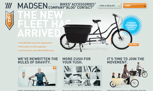 madsencycles 电子商务创意网站设计