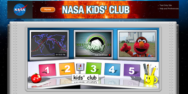My></p>34. Nasa Kids Club<p><img title= 儿童创意型网站设计案例