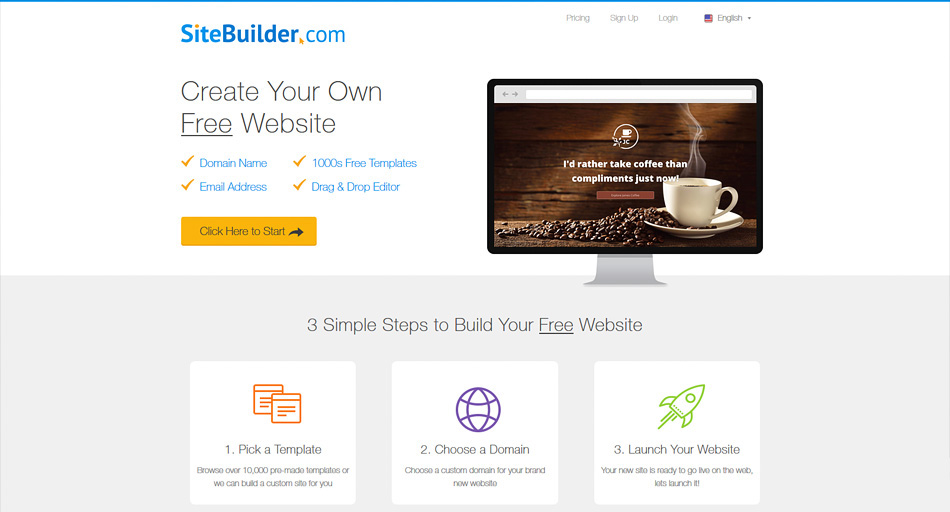 SiteBuilder free web creator 15个最佳免费建站网站工具