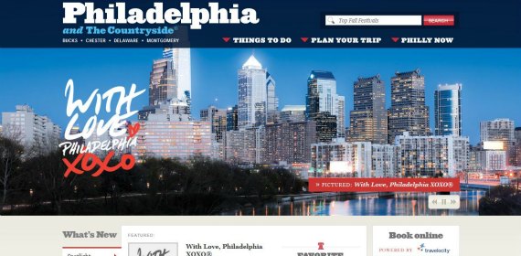 visit philly 以旅游酒店为主题网站设计