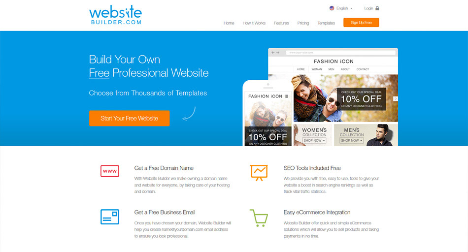 websitebuilder.com free web builder 15个最佳免费建站网站工具
