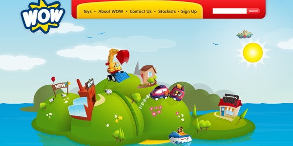 Wow Toys 儿童创意型网站设计案例