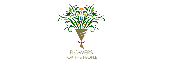 花朵元素logo设计
