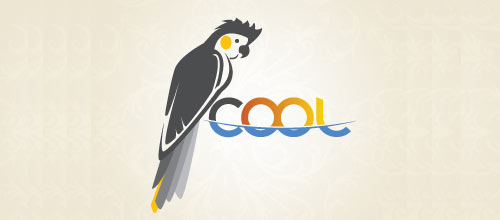 鹦鹉元素logo设计
