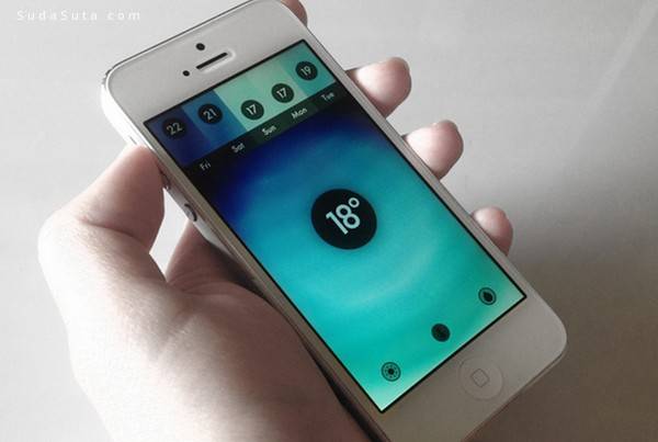 界面设计欣赏 光彩夺目的柔滑渐变APP界面