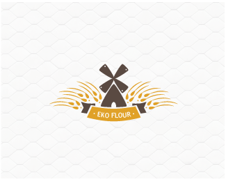 小麦主题元素logo设计