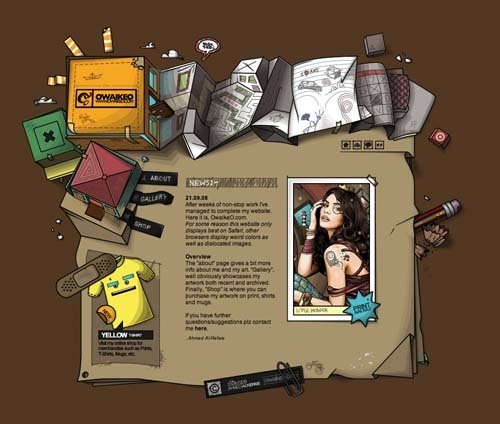 35个非常充满创造力的网站设计欣赏