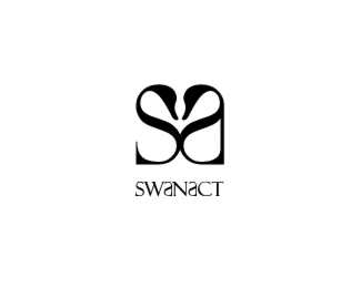 25个可爱的天鹅元素logo设计
