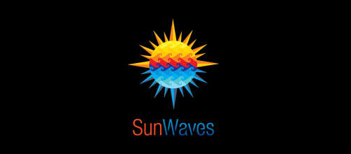 太阳元素logo设计