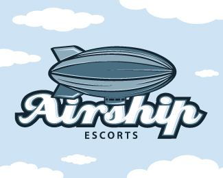 飞艇主题logo设计
