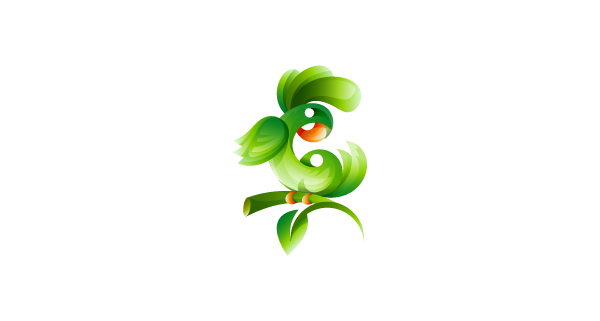 25款明亮的鸟和动物logo设计